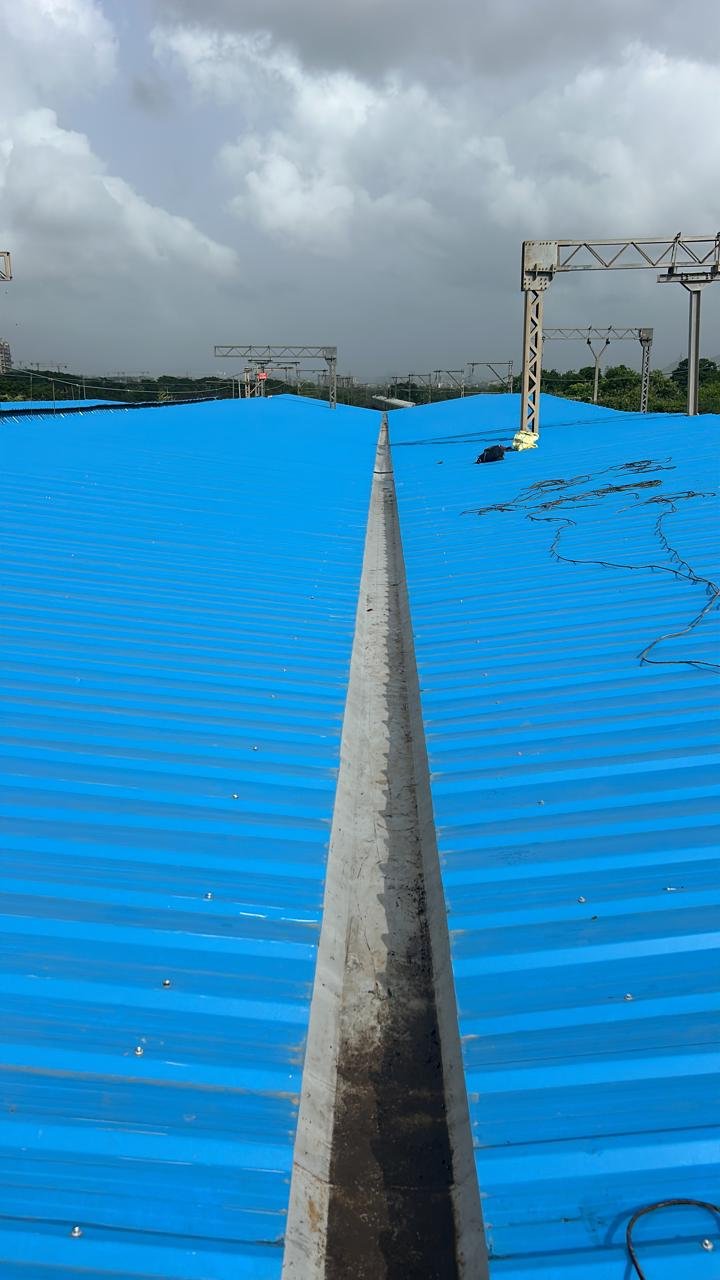 Industrial roofing installation